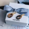 HEFANG Jewelry Coffee Bean Earrings