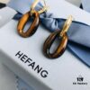 HEFANG Jewelry Coffee Bean Earrings