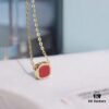 HEFANG Lucky Coin Necklace New Year Minimalist Luxury Pendant Chain for Women Christmas Gift