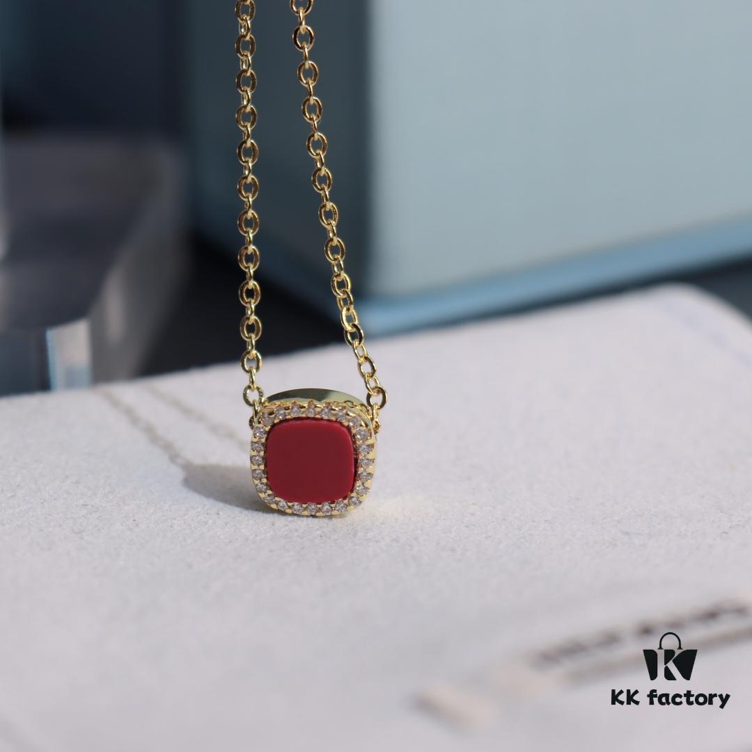 HEFANG Lucky Coin Necklace New Year Minimalist Luxury Pendant Chain for Women Christmas Gift