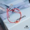 HEFANG Xiao Fang Smiley Red String Bracelet 14K Gold Diamond New Year Zodiac Birthday Wristband Christmas Gift