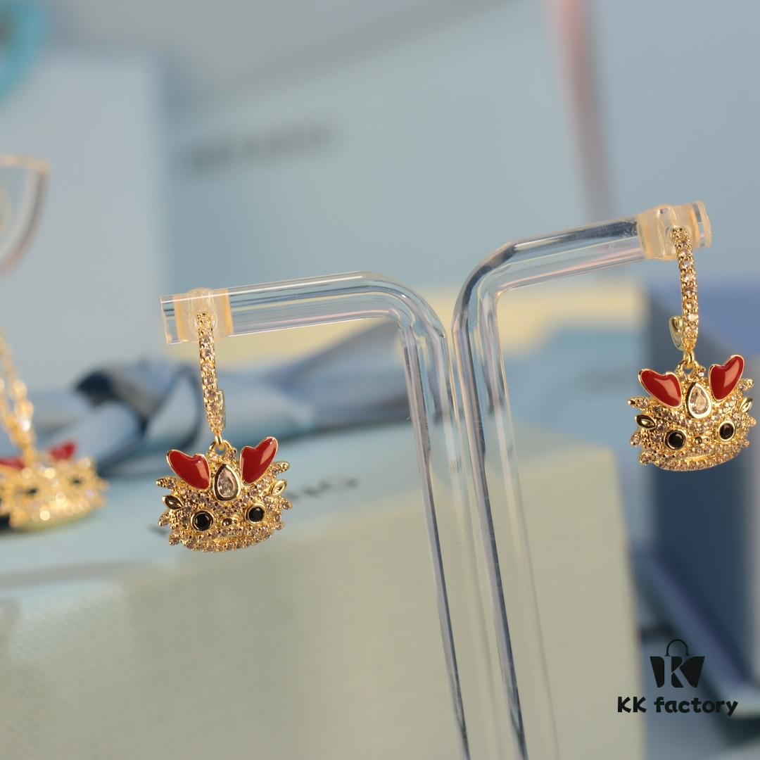 HEFANG New Cute Little Dragon Necklace 925 Silver Original Design Collar Chain Christmas Gift