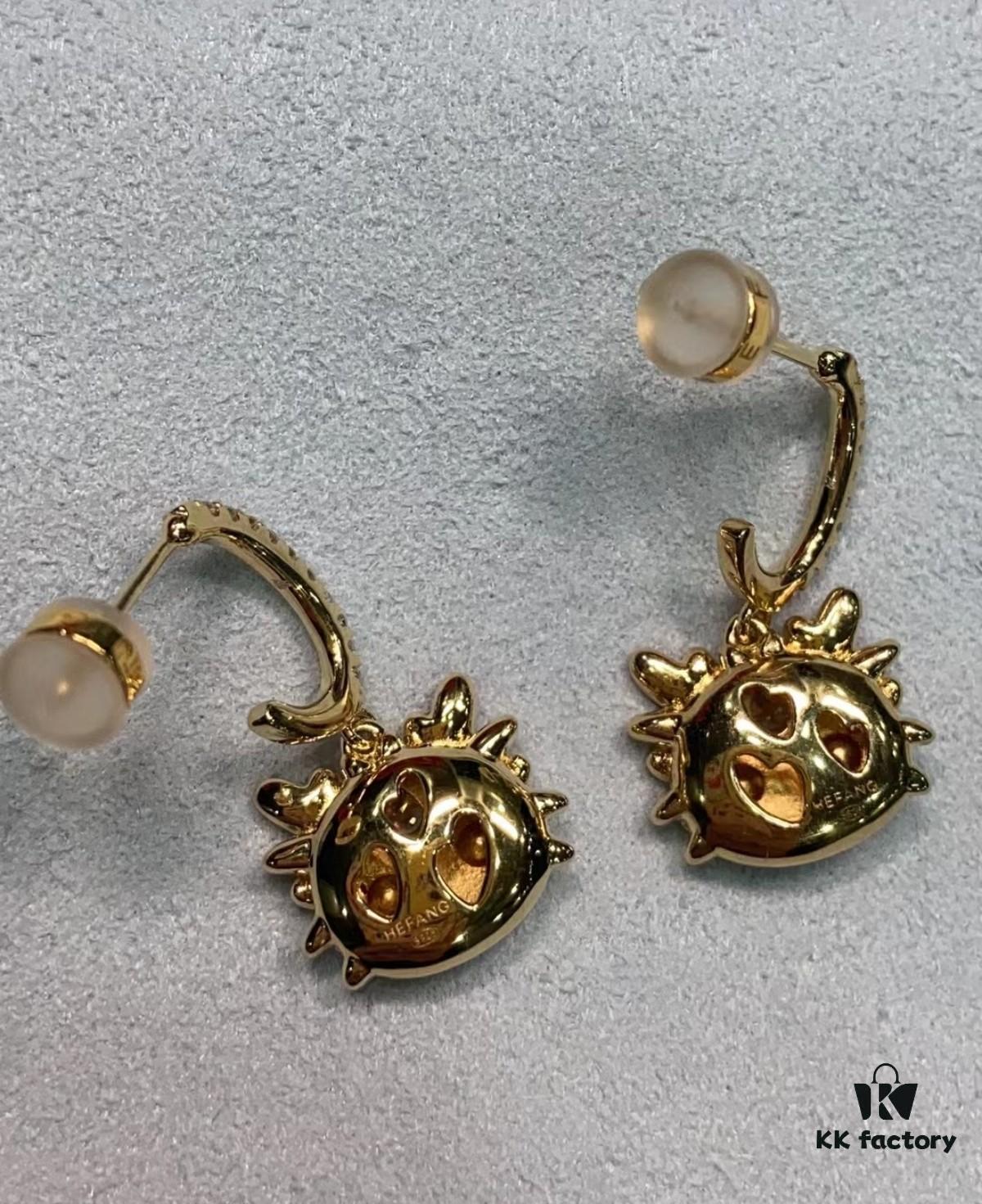 New Arrival Cute Dragon Ear Rings and Necklace