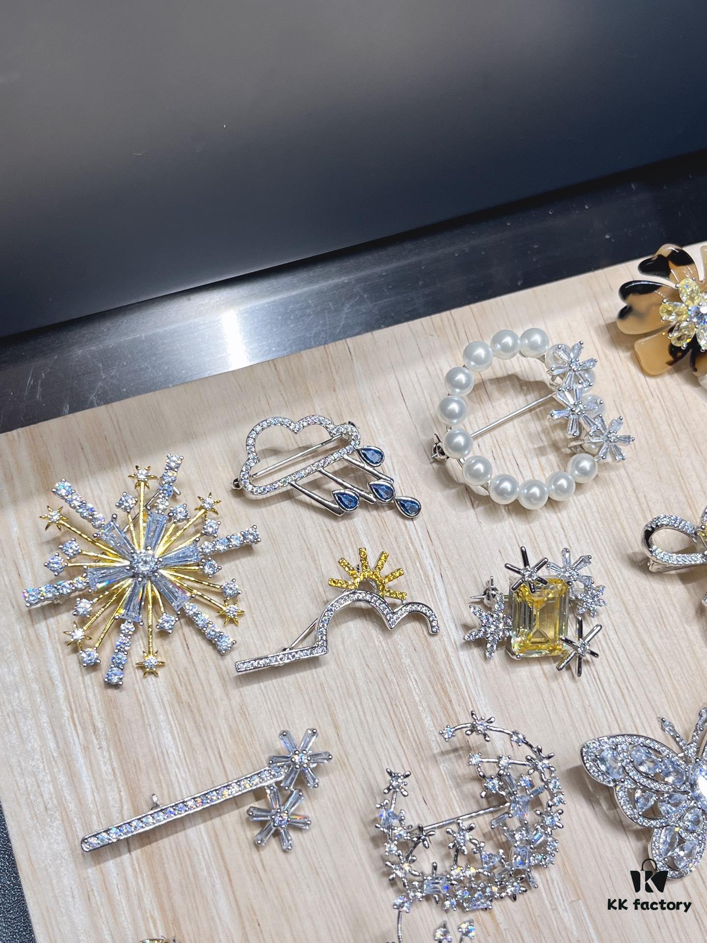 【HEFANG】He Fang Brooch, Authentic Silver Material, Same as In-store Version