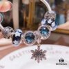 Pandora Starry Sky Blue Crystal Snowflake New Arrival!