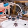 Pandora Starry Sky Blue Crystal Snowflake New Arrival!