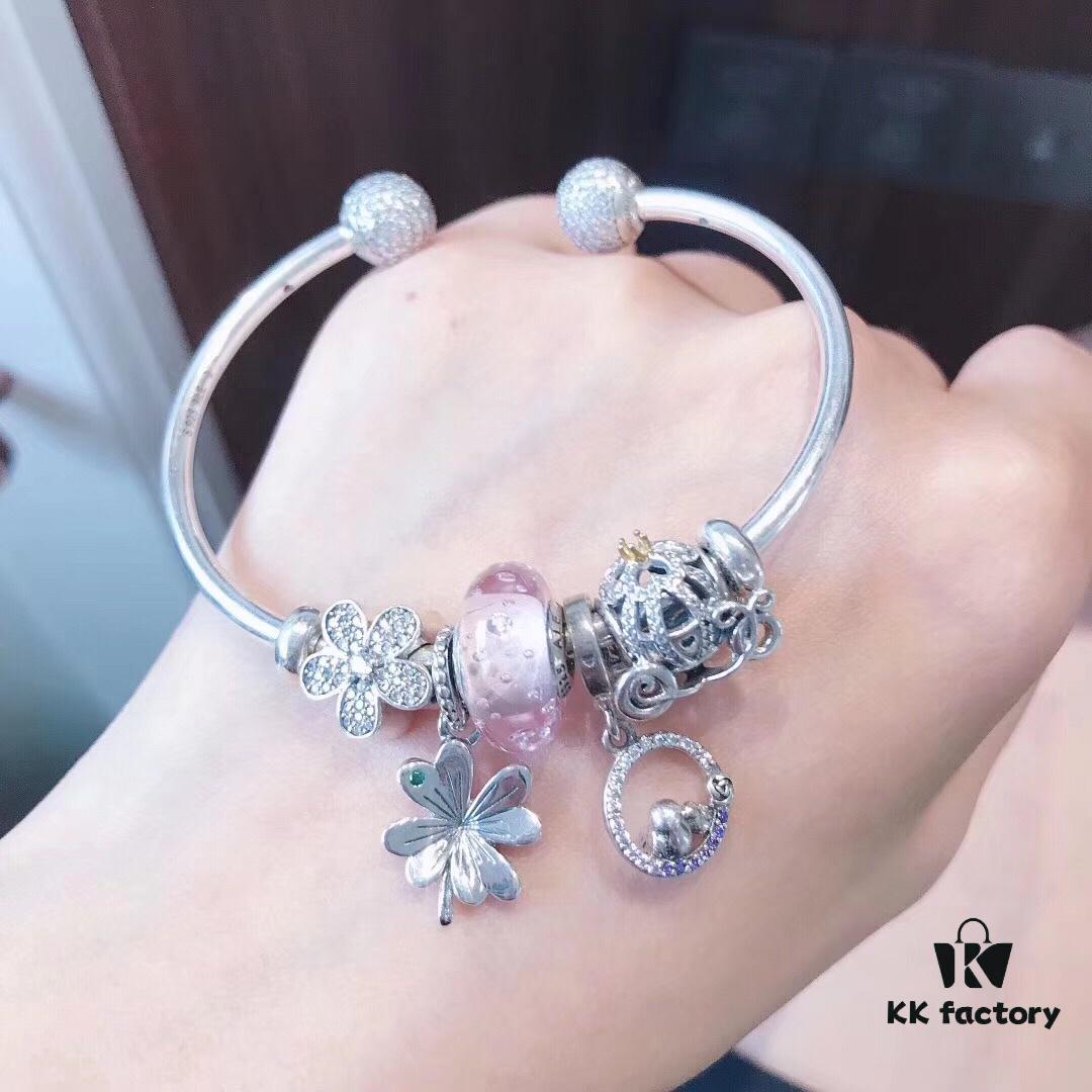 Pandora Bubble Pink Flower Blossom 🌺 New Arrival! Made with authentic materials, perfectly crafted to match retail quality!