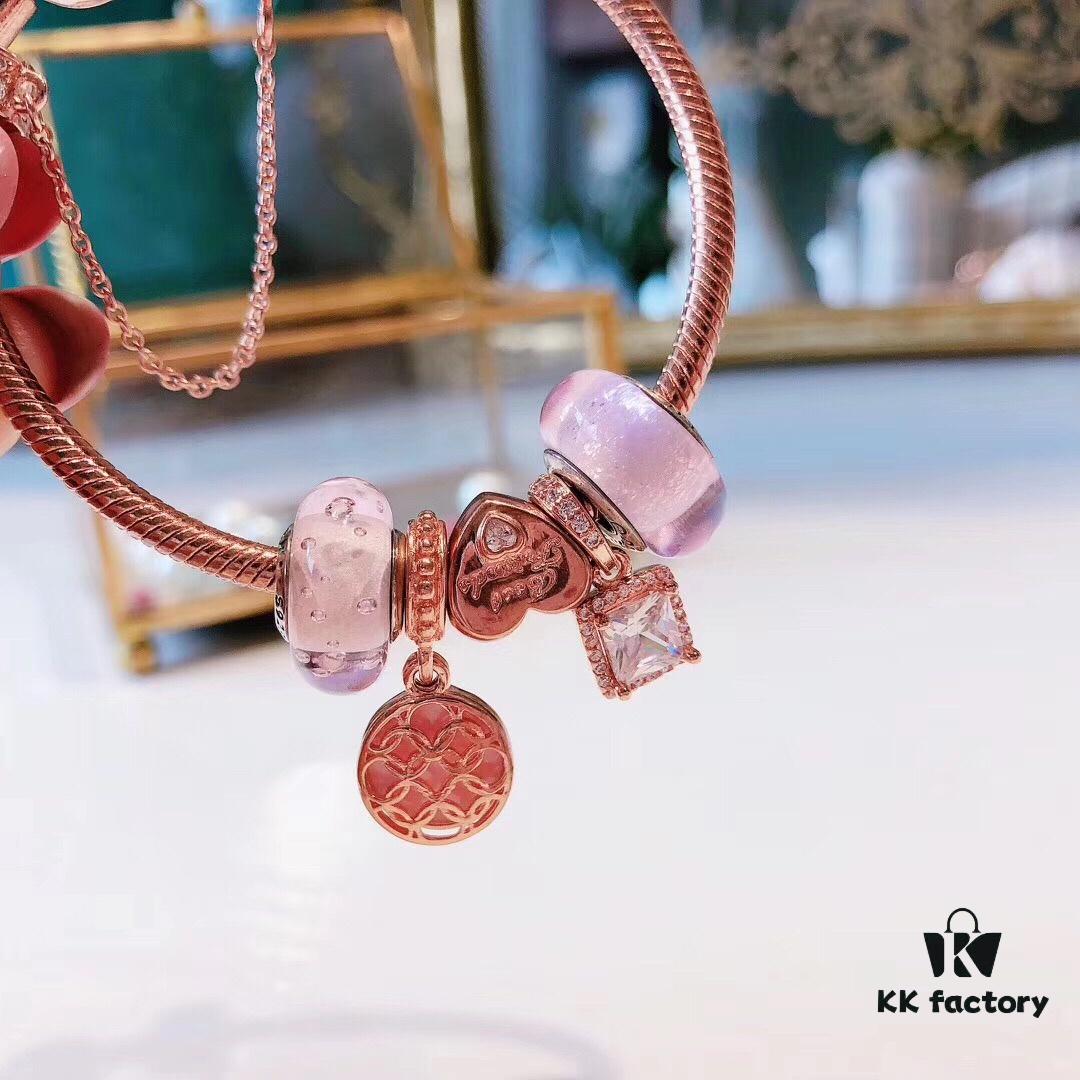 Pandora Rose Pink Bubble Love Totem New Arrival! Made with boutique materials, perfectly crafted 1:1, quality comparable to official store products!