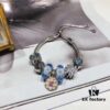 Pandora Ice Blue Bubble Enamel Flower 🌺 New Arrival! Made with Counter Materials, 1:1 Perfect Craftsmanship, Quality Comparable to Official Stores!