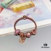 Pandora Rose Olive Tree New Arrival, Rose Gold-Tone Bead with Pink Faceted Glass, Sparkling Pink Cat's Eye, Openwork Galaxy and Olive Tree Pendant, S925 Sterling Silver with Official Retail Packaging