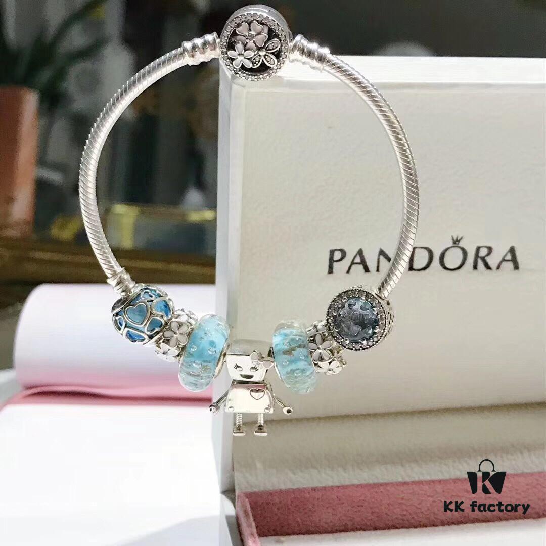 Pandora Pandora Gold Thread Mint Cute Bella 🤖️ New Arrival! Made with counter materials, perfectly crafted one-to-one, quality comparable to official store