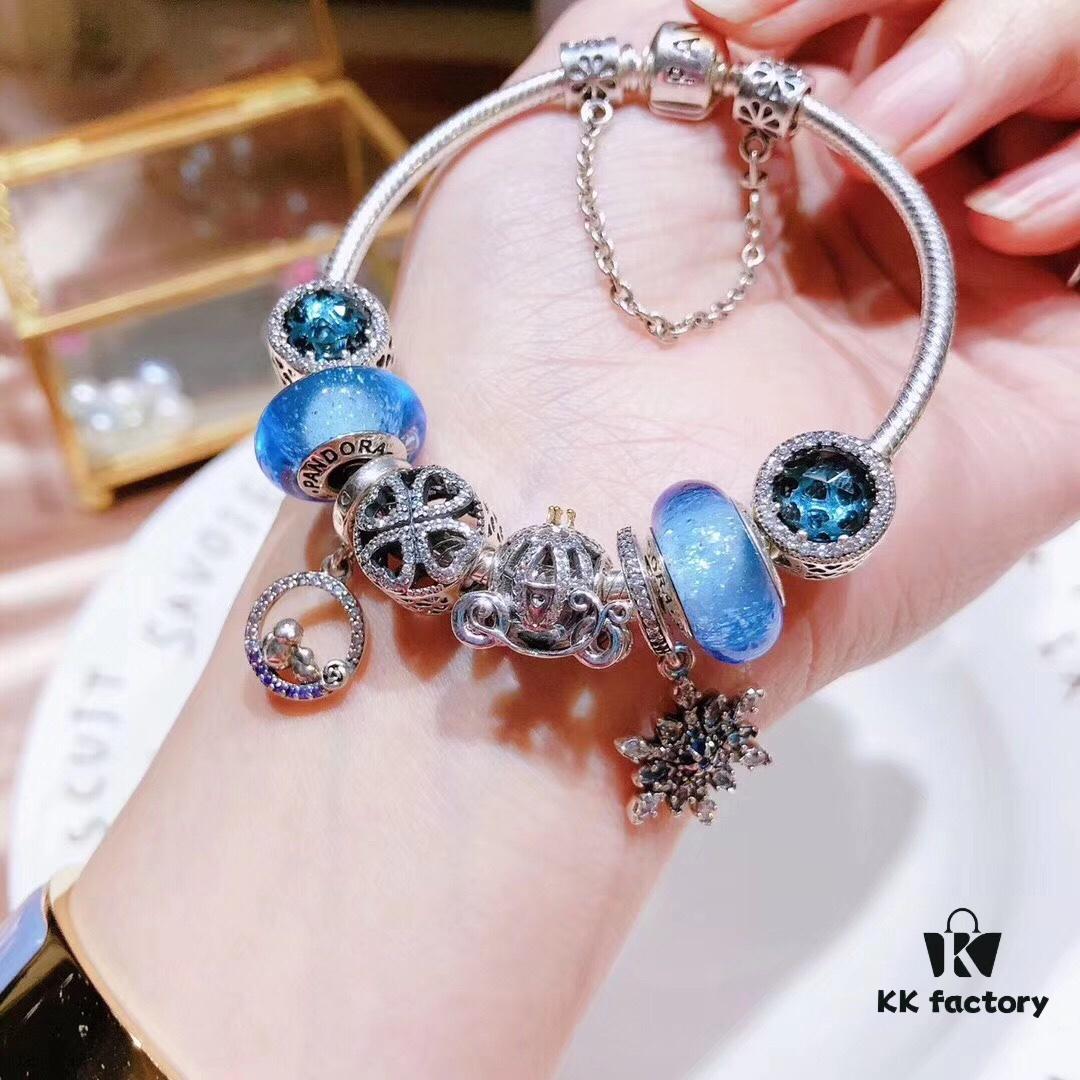 Pandora Night Blue Luminous Snowflake New Arrival! AAA Quality Replica with Authentic Materials