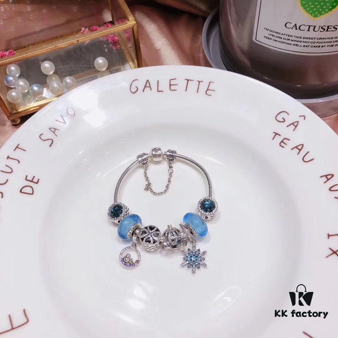 Pandora Night Blue Luminous Snowflake New Arrival! AAA Quality Replica with Authentic Materials