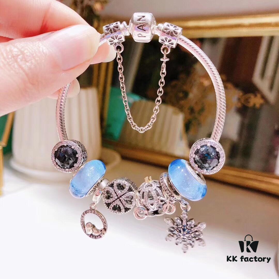 Pandora Night Blue Luminous Snowflake New Arrival! AAA Quality Replica with Authentic Materials