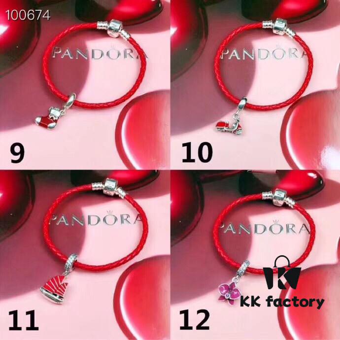 Pandora Red String Bracelet, Suitable for Adults and Children, Customizable Size