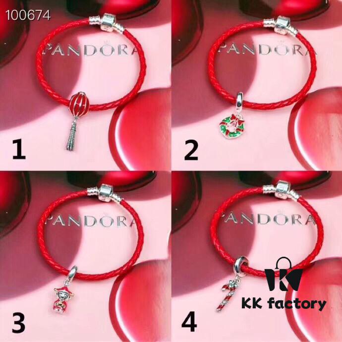 Pandora Red String Bracelet, Suitable for Adults and Children, Customizable Size