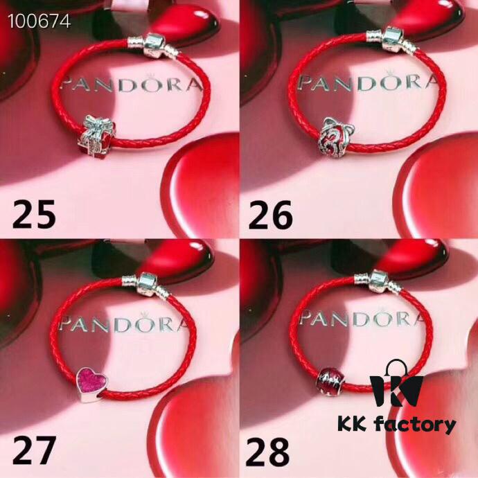 Pandora Red String Bracelet, Suitable for Adults and Children, Customizable Size