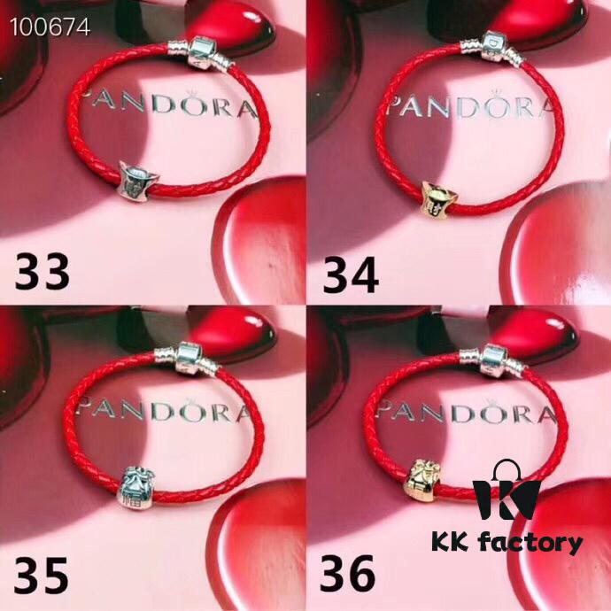 Pandora Red String Bracelet, Suitable for Adults and Children, Customizable Size