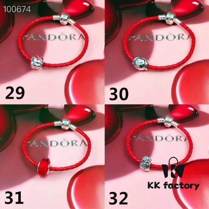 Pandora Red String Bracelet, Suitable for Adults and Children, Customizable Size