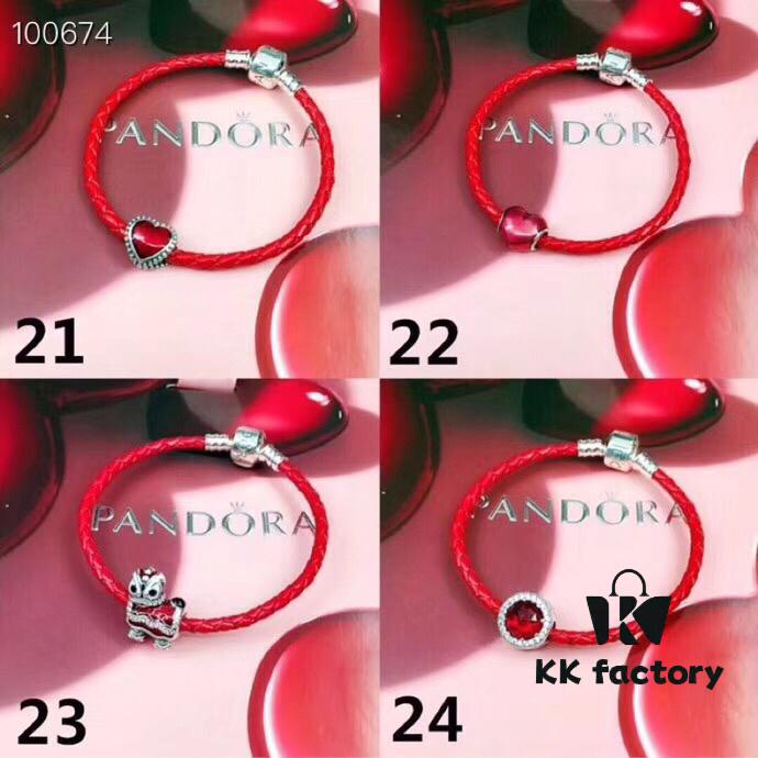 Pandora Red String Bracelet, Suitable for Adults and Children, Customizable Size