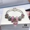 Pandora Spring Pink Cherry Blossom 🌸 Pink Ribbon 🎀 New Arrival! High-Quality Replica with Authentic Materials, Perfect Craftsmanship Comparable to Original Store Version!
