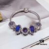 Pandora Purple Sparkling Diamond Medal New Arrival! High-Quality Replica with Cabinet Materials, Perfect Craftsmanship, Comparable to Authentic Quality!