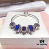 Pandora Purple Sparkling Diamond Medal New Arrival! High-Quality Replica with Cabinet Materials, Perfect Craftsmanship, Comparable to Authentic Quality!