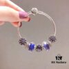 Pandora Purple Sparkling Diamond Medal New Arrival! High-Quality Replica with Cabinet Materials, Perfect Craftsmanship, Comparable to Authentic Quality!