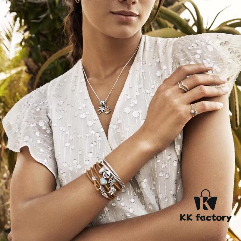 Embrace a Colorful Summer with Freedom and Joy: Limited Edition 2018 Pandora Bohemian Leather Bracelet in Sterling Silver and Leather