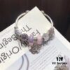 Pandora Pink and Purple Two-Tone Sparkling Diamond Love New Arrival! S925 Sterling Silver with Boutique Packaging
