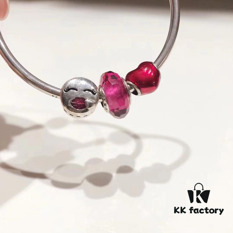 Pandora Vibrant Rose Red Valentine's Day New Arrival! Premium Quality Imitation with Authentic Materials, Perfect Craftsmanship Comparable to Original Store Version