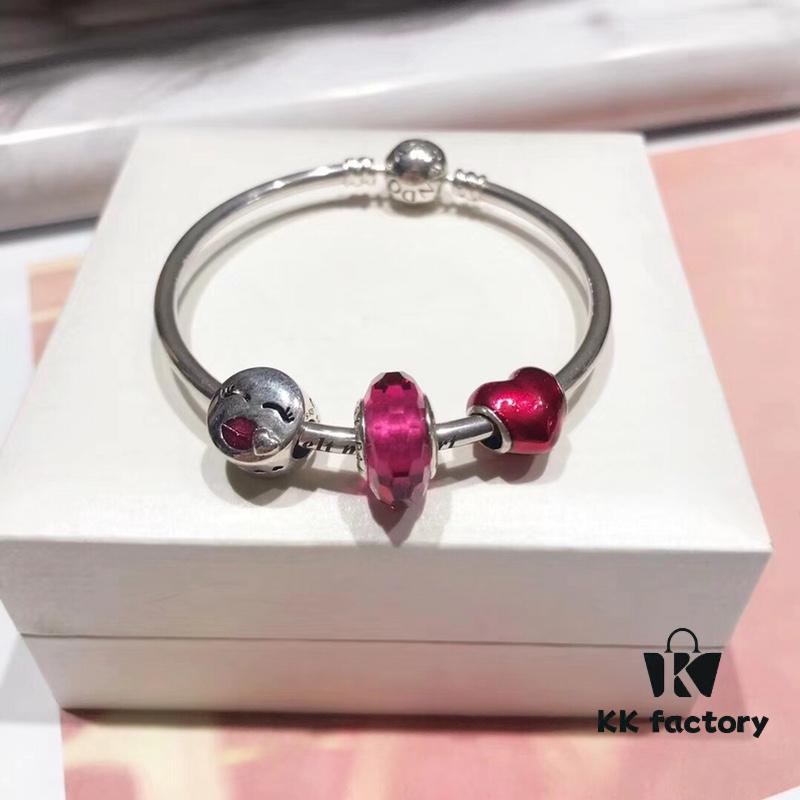 Pandora Vibrant Rose Red Valentine's Day New Arrival! Premium Quality Imitation with Authentic Materials, Perfect Craftsmanship Comparable to Original Store Version