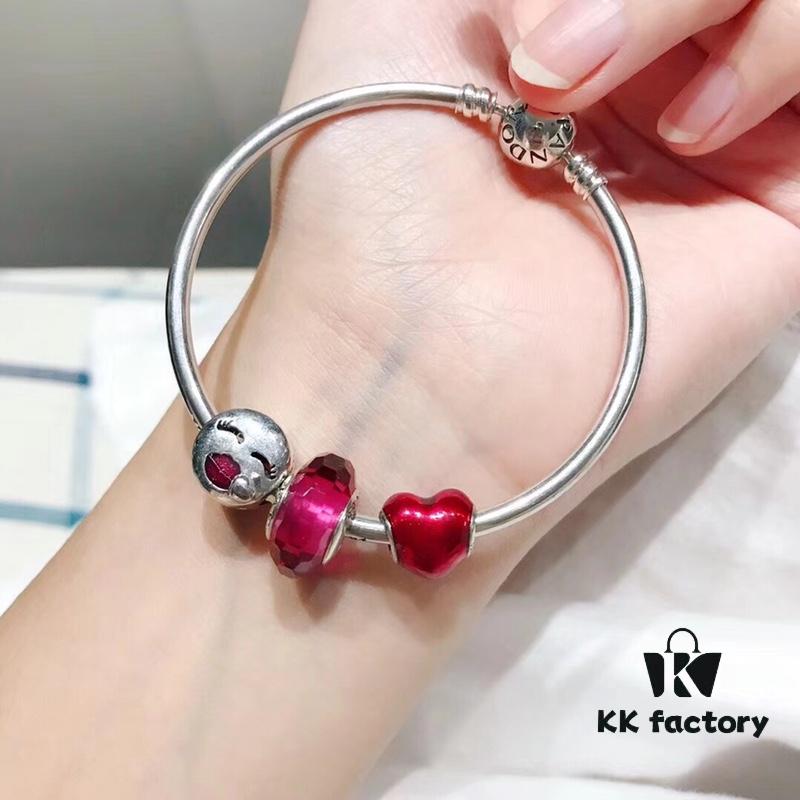 Pandora Vibrant Rose Red Valentine's Day New Arrival! Premium Quality Imitation with Authentic Materials, Perfect Craftsmanship Comparable to Original Store Version