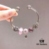 Pandora Pandora Silver Wire Pink Peach Blossom 🌺 New Arrival! Made with counter materials, perfectly crafted one-to-one, quality comparable to official store!