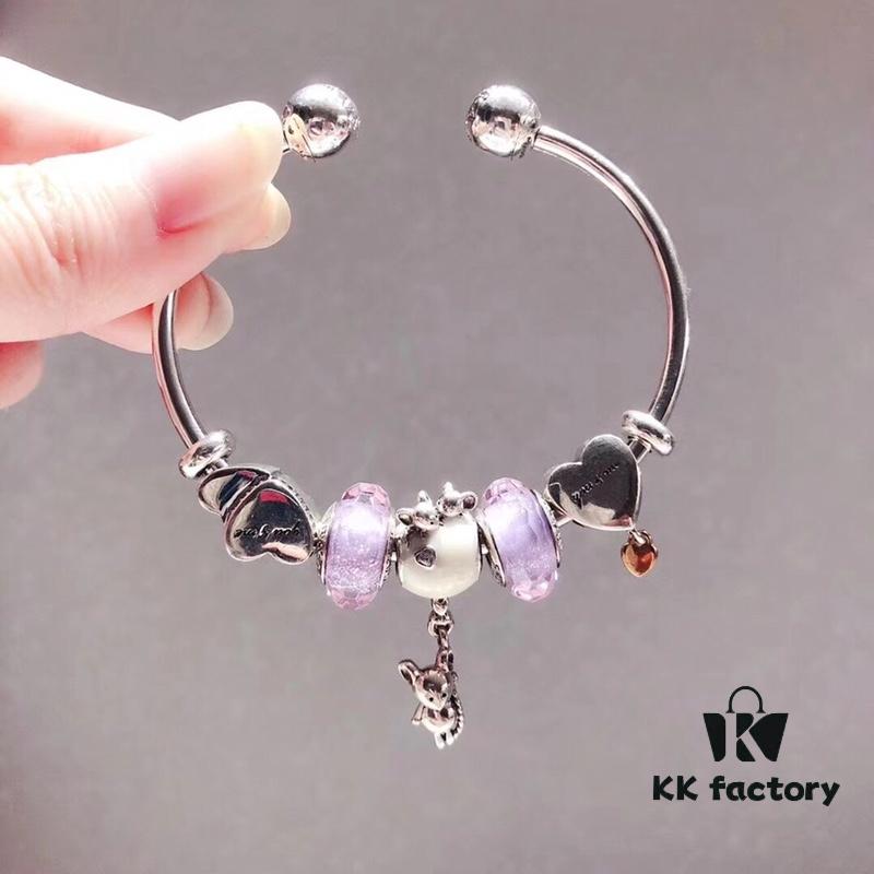 Pandora Pandora Imitation Sterling Silver Purple Balloon New Arrival! Perfectly Crafted with Cabinet Materials, One-to-One Replica, Quality Comparable to Original Counter! Double Heart Symbolizing Sincerity, Cute Heart Pendant, Colored Ribbon of the Confession Balloon Adds a Touch of Romance – Say Love Out Loud. Made of S925 Silver with Official Packaging!