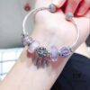 Pandora Pandora Silver Wire Pink and Purple Dreamcatcher Pendant - New Arrival, High-End Replication with Authentic Materials
