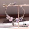 Pandora Pandora Silver Wire Pink and Purple Dreamcatcher Pendant - New Arrival, High-End Replication with Authentic Materials