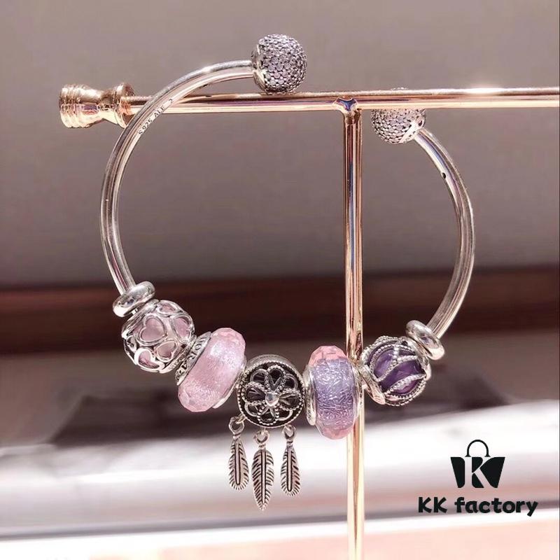 Pandora Pandora Silver Wire Pink and Purple Dreamcatcher Pendant - New Arrival, High-End Replication with Authentic Materials