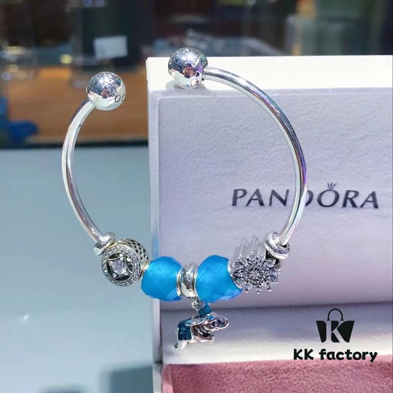 Pandora Ocean Blue Heart 💗 Flying Dumbo 🐘 New Arrival! Premium Replica with Authentic Materials