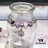 Pandora Imitation Level: Two-Tone Romantic Pink-Purple North Star New Arrival! Silver Wire with Pink-Purple Faceted Glass, Sparkling Pink-Purple Cat's Eye, North Star Pendant, S925 Silver with Original Retail Packaging!