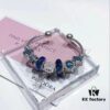 Pandora Pandora Blue Sparkling Diamond Heart ♥️ Key 🔑 New Arrival! Made with counter materials, one-to-one perfect craftsmanship, quality comparable to counter! Blue faceted glass, dark blue cat's eye, cross snowflake ❄️, sparkling diamond heart ♥️ key 🔑 pendant, S925 silver with original counter packaging! 🍃🌺