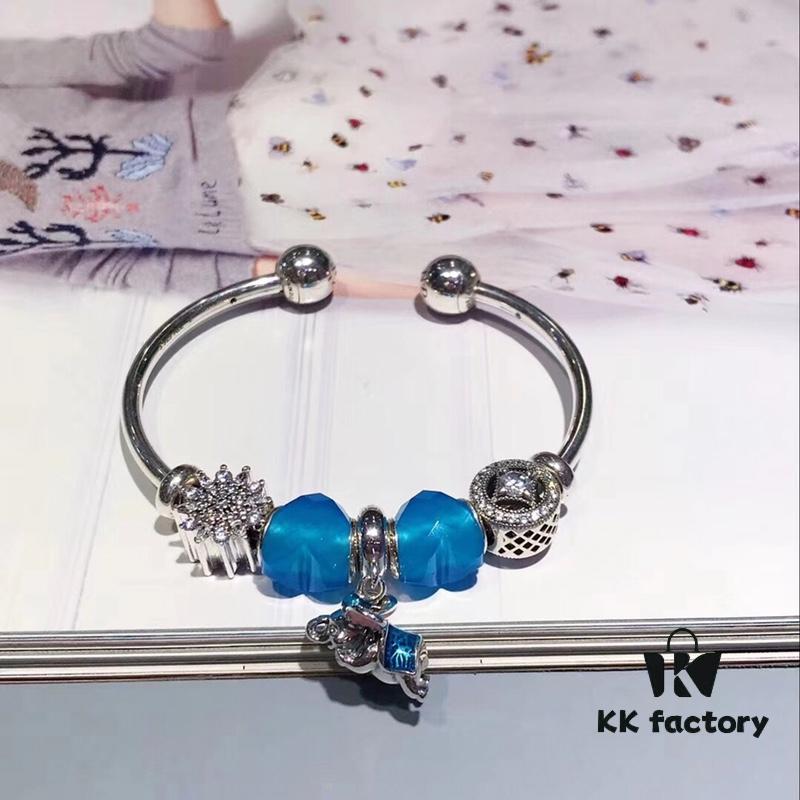 Pandora Ocean Blue Heart 💗 Flying Dumbo 🐘 New Arrival! Premium Replica with Authentic Materials