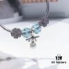 Pandora Aqua Blue Spiral Pearl Bow New Arrival! Premium Replication with Store-Quality Materials