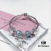 Pandora Aqua Blue Spiral Pearl Bow New Arrival! Premium Replication with Store-Quality Materials