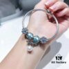 Pandora Aqua Blue Spiral Pearl Bow New Arrival! Premium Replication with Store-Quality Materials
