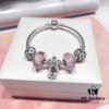 Pandora Fresh Elegant Pink Sparkling Diamond Daisy | High-End Replica