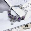 Pandora Pandora Imported Iridescent Purple Pearl Bowknot New Arrival! Top Grade Available, Compatible with Official Counter Cleaning! Made with Authentic Counter Materials for Perfect One-to-One Replication!
