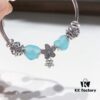 Pandora Mint Heart Sparkling Diamond Daisy New Arrival! Fresh Mint Faceted Heart Glass, Hollow Dreamy Dragonfly Bead, Sparkling Diamond Daisy Pendant, S925 Silver with Boutique Packaging!