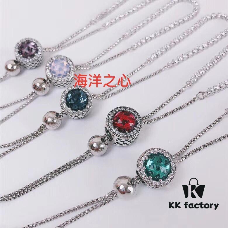 Pandora Fresh Style 'Shining Starry Sky 🌃' Bracelet with Glittering Cat's Eye Stones, Each Stone Represents a Story, Every Color Holds a Unique Meaning