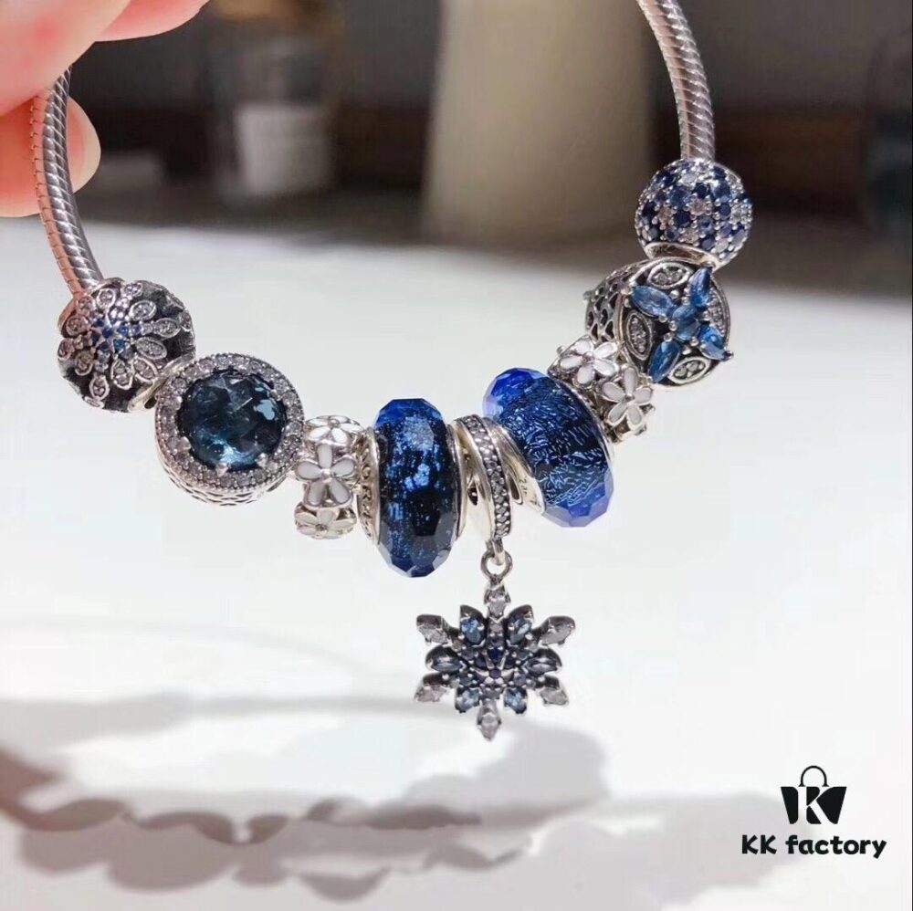 Pandora Icy Blue Elegant Snowflake ❄️ New Arrival! High-Quality Replica with Authentic Materials